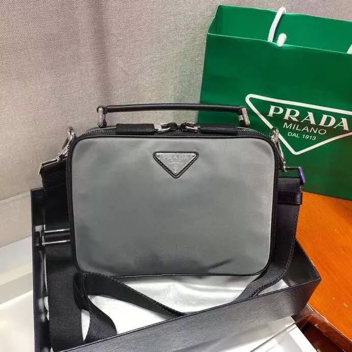 REP PRADA Brique Saffiano Leather Cross-Body Bag 0118