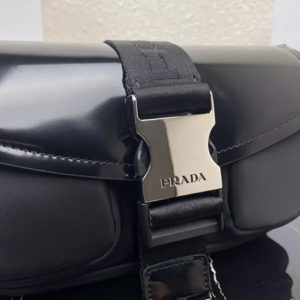 Repladies REP PRADA Pocket nylon and brushed leather bag 0118