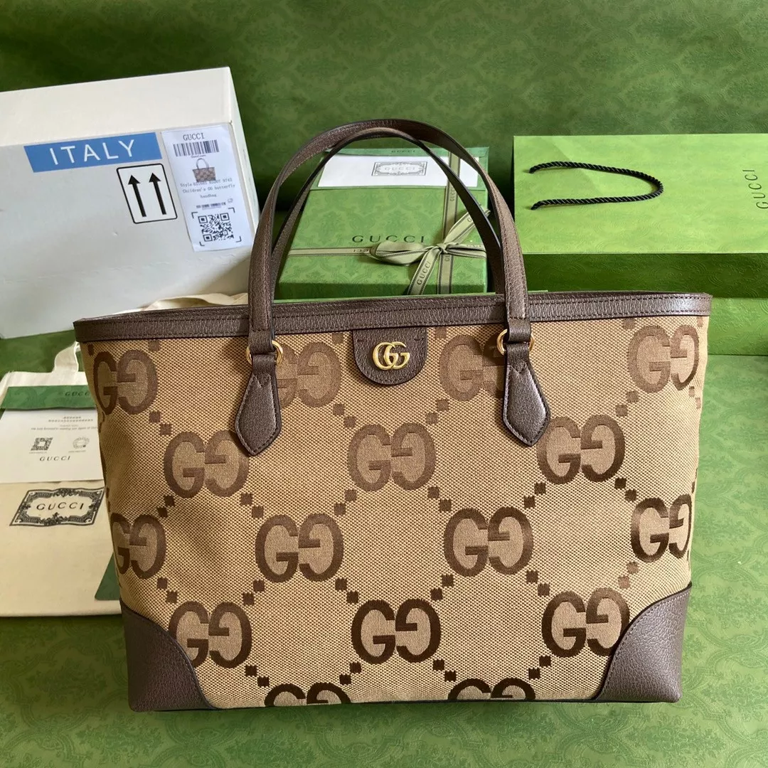 REP GUCCI Ophidia GG medium tote with jumbo GG 0113