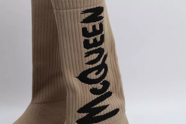 Repzbay REP ALEXANDER MCQUEEN Graffiti Knit Tread Slick Boot 0121