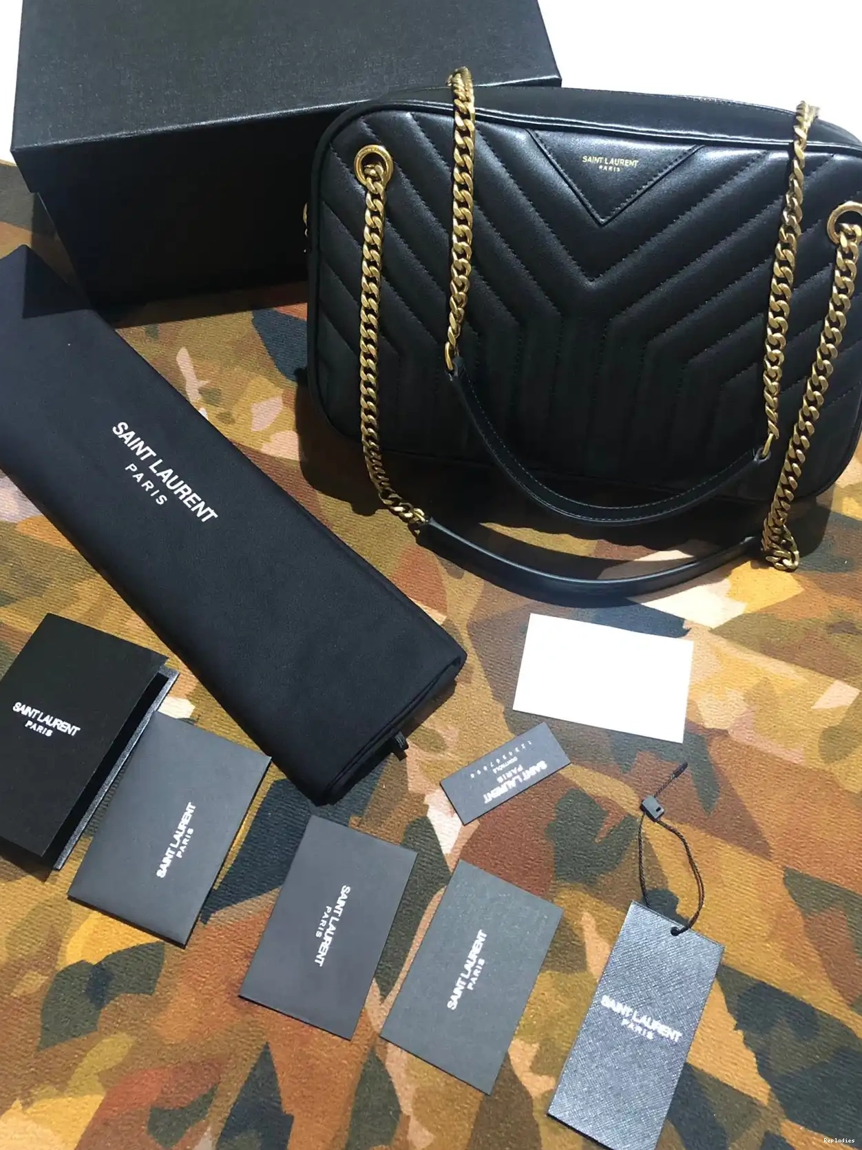 Repzbay REP YSL IN JOAN CAMERA LEATHER Y-QUILTED BAG SMOOTH 0210