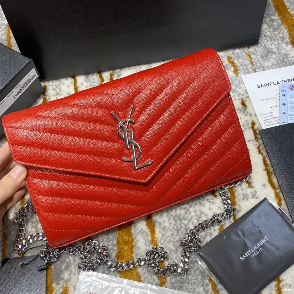 Rep ladies REP CHAIN YSL CASSANDRE MATELASSÉ WALLET 0219