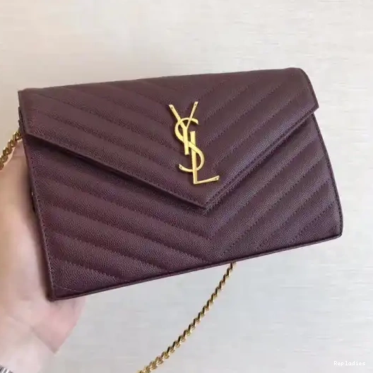 Rep ladies REP MATELASSÉ CASSANDRE CHAIN YSL WALLET 0213