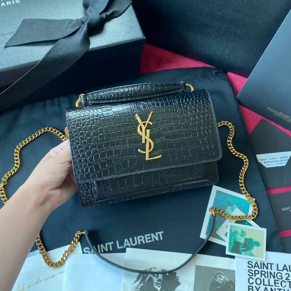 Repladies REP IN SUNSET SHINY CROCODILE-EMBOSSED LEATHER YSL 0208