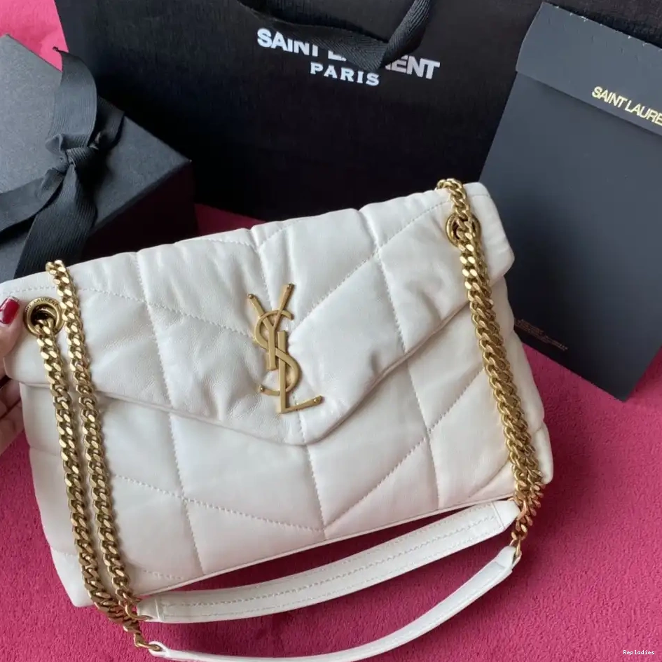 Repzbay REP LAMBSKIN QUILTED IN SMALL PUFFER BAG YSL 0220