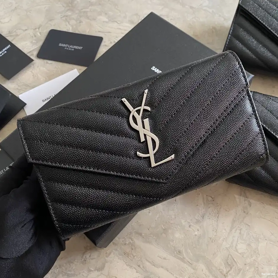 Repladies REP LARGE FLAP MONOGRAM WALLET YSL 0208