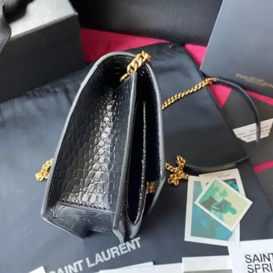 Repladies REP IN SUNSET SHINY CROCODILE-EMBOSSED LEATHER YSL 0208