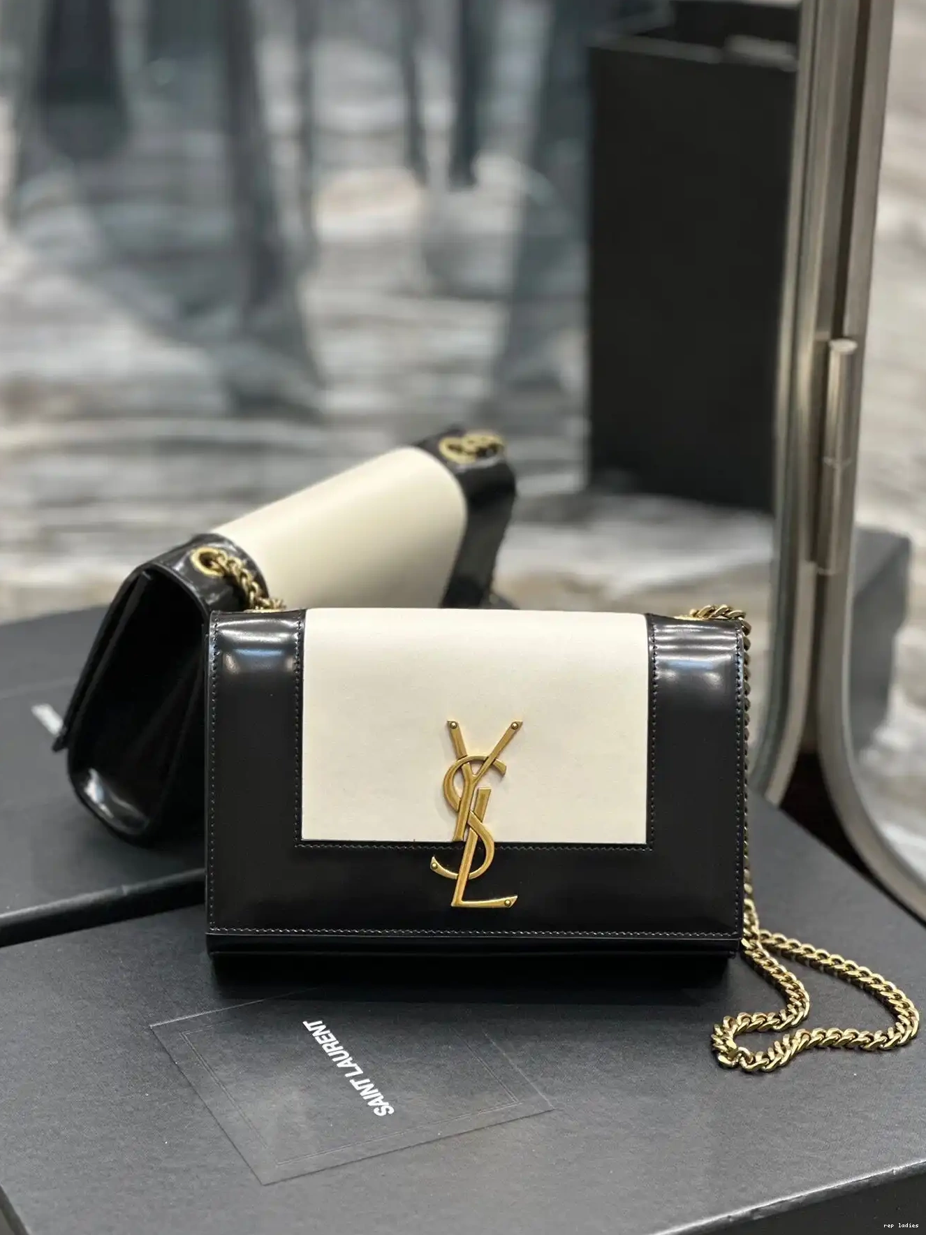 Rep ladies REP two-tone Kate small bag shoulder YSL leather 0219