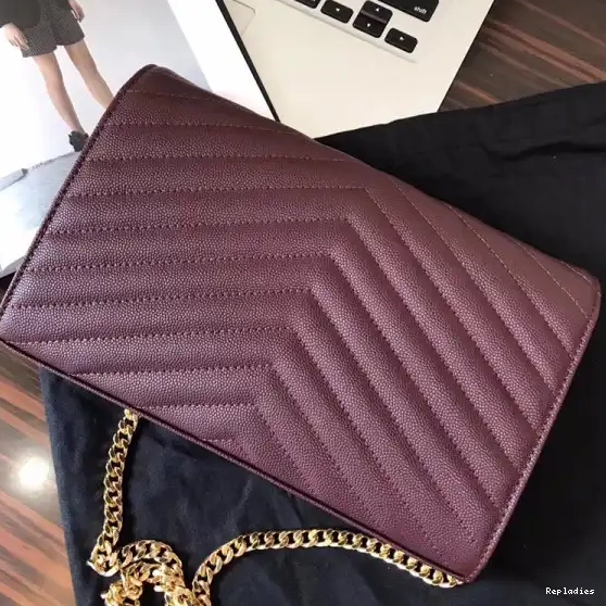 Rep ladies REP MATELASSÉ CASSANDRE CHAIN YSL WALLET 0213