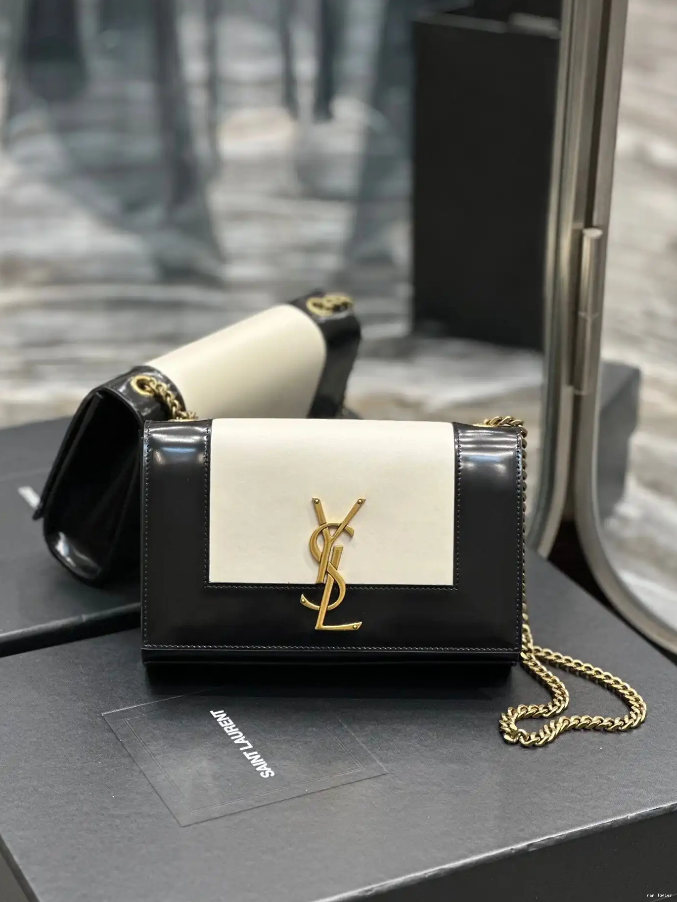 Rep ladies REP two-tone Kate small bag shoulder YSL leather 0219