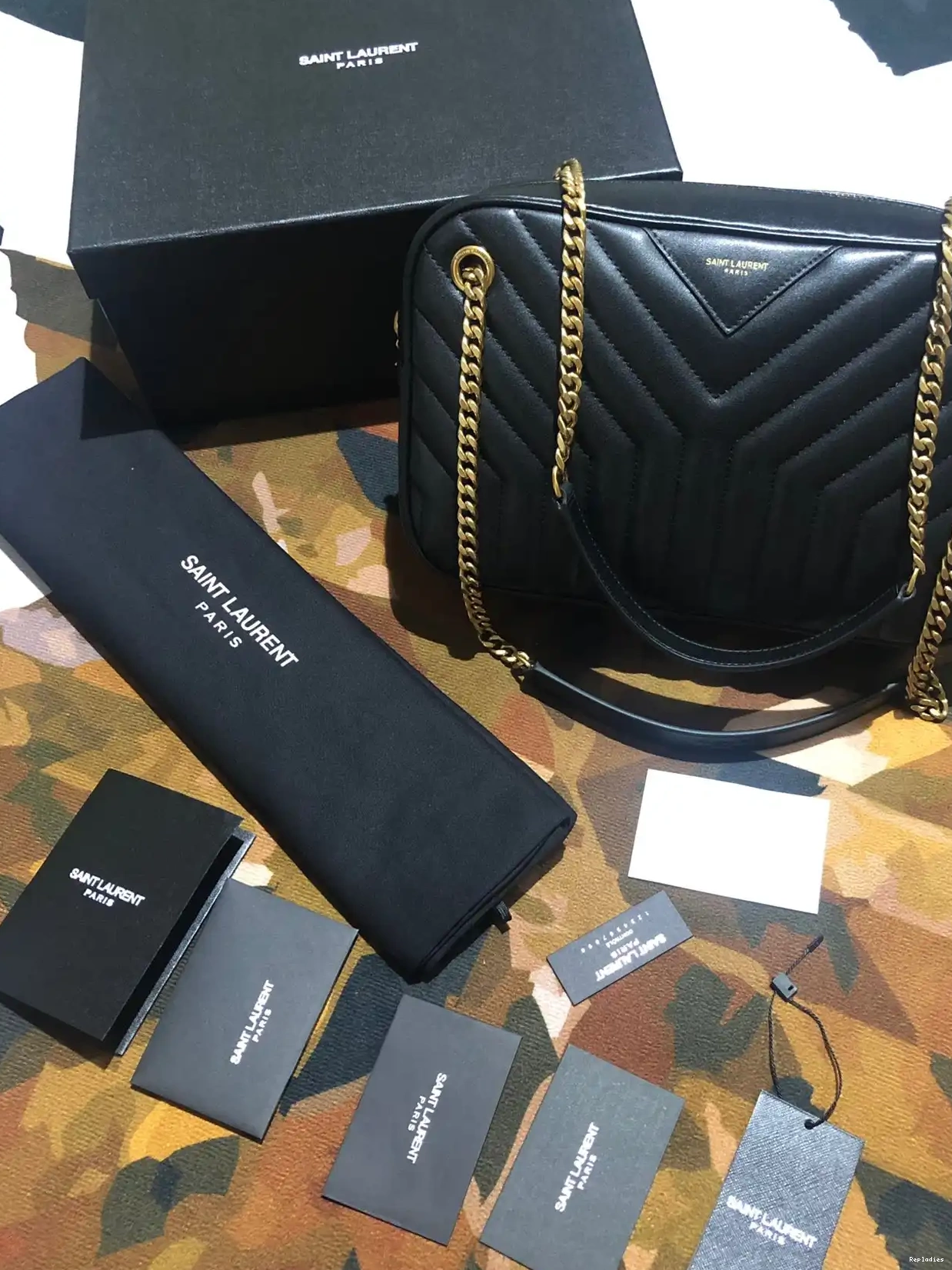 Repzbay REP YSL IN JOAN CAMERA LEATHER Y-QUILTED BAG SMOOTH 0210