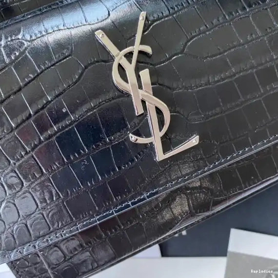 Repladies REP SHINY SUNSET YSL IN LEATHER CROCODILE-EMBOSSED 0225